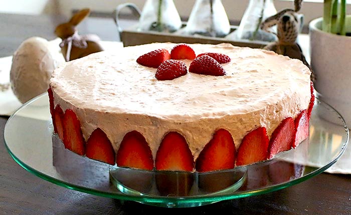 Low Carb Rezept | Erdbeer-Mascarpone-Torte