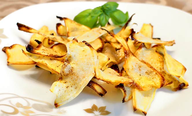 Low Carb Rezept | Petersilienwurzel-Chips