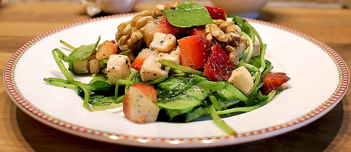 Low Carb Rezept | Portulak-Erdbeer-Salat
