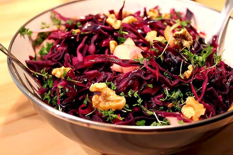 Low Carb Salat Rezept | Winterlicher Low Carb Rotkohlsalat