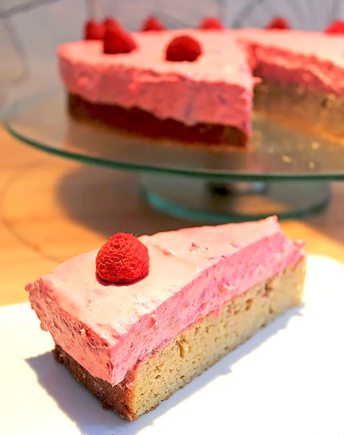 Low Carb Rezept | Low Carb Torte mit Himbeeren