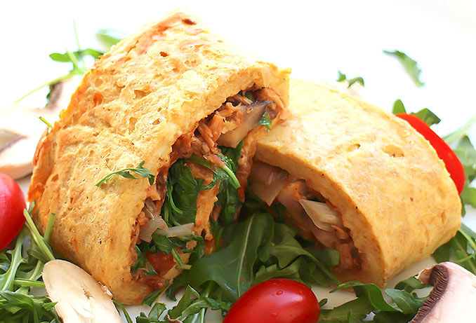 Low Carb Thunfisch-Pizza-Rolle