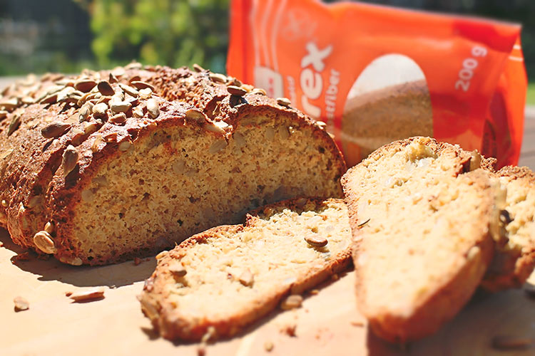 Helles Low Carb Brot mit mildem Geschmack und Zuckerrübenfasern