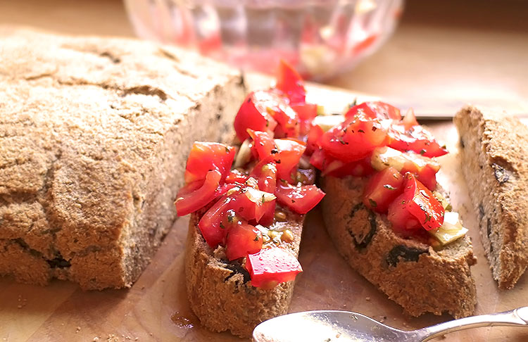 Low Carb Olivenbrot (Für Bruschetta)